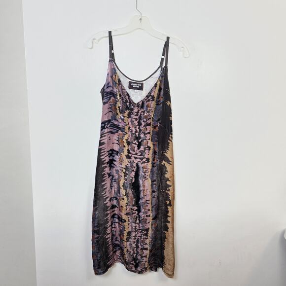 Johnny Was Multicolor Velvet Silk Blend Whimsygoth Artsy Tank Midi Dress Size S - Picture 2 of 7